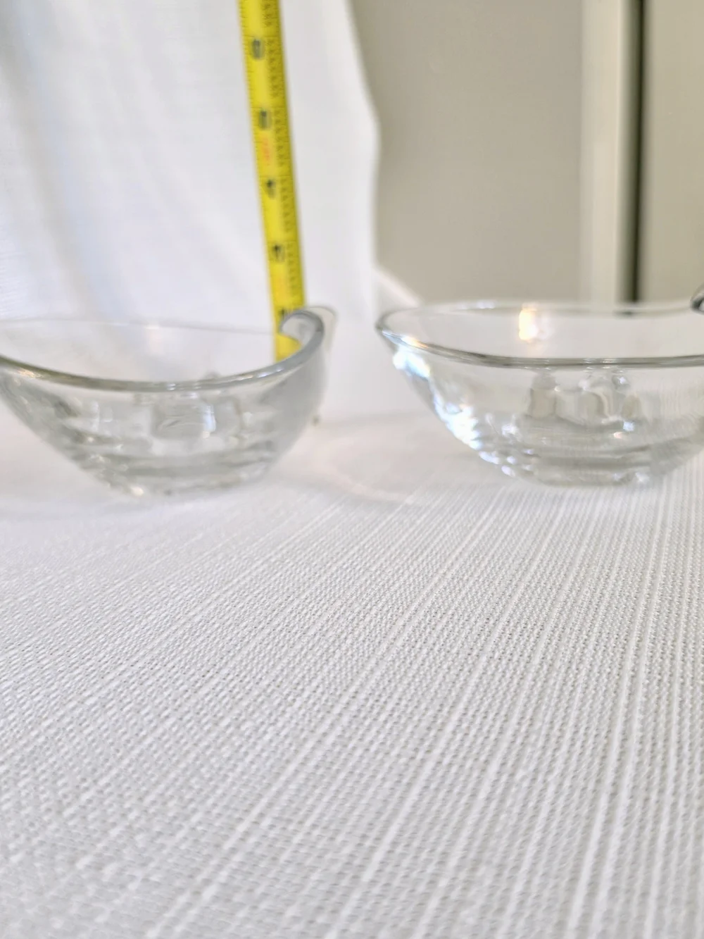 Vtg Fostoria Pine Etched Candlestick Holders Flora Art Glass MCM Kidney